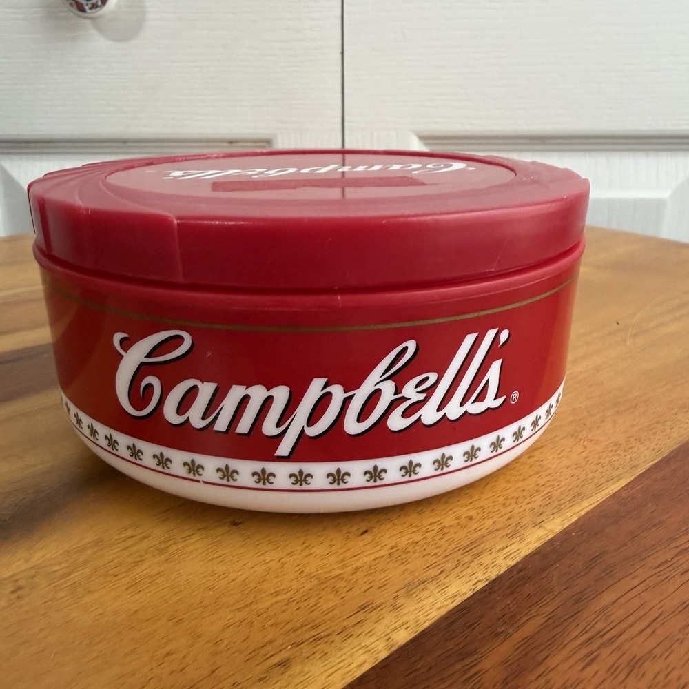 Campbell's 2002 Insulated Travel 10.5 Oz Bowl With Lid Collectible VTG Cottage - Picture 4 of 10